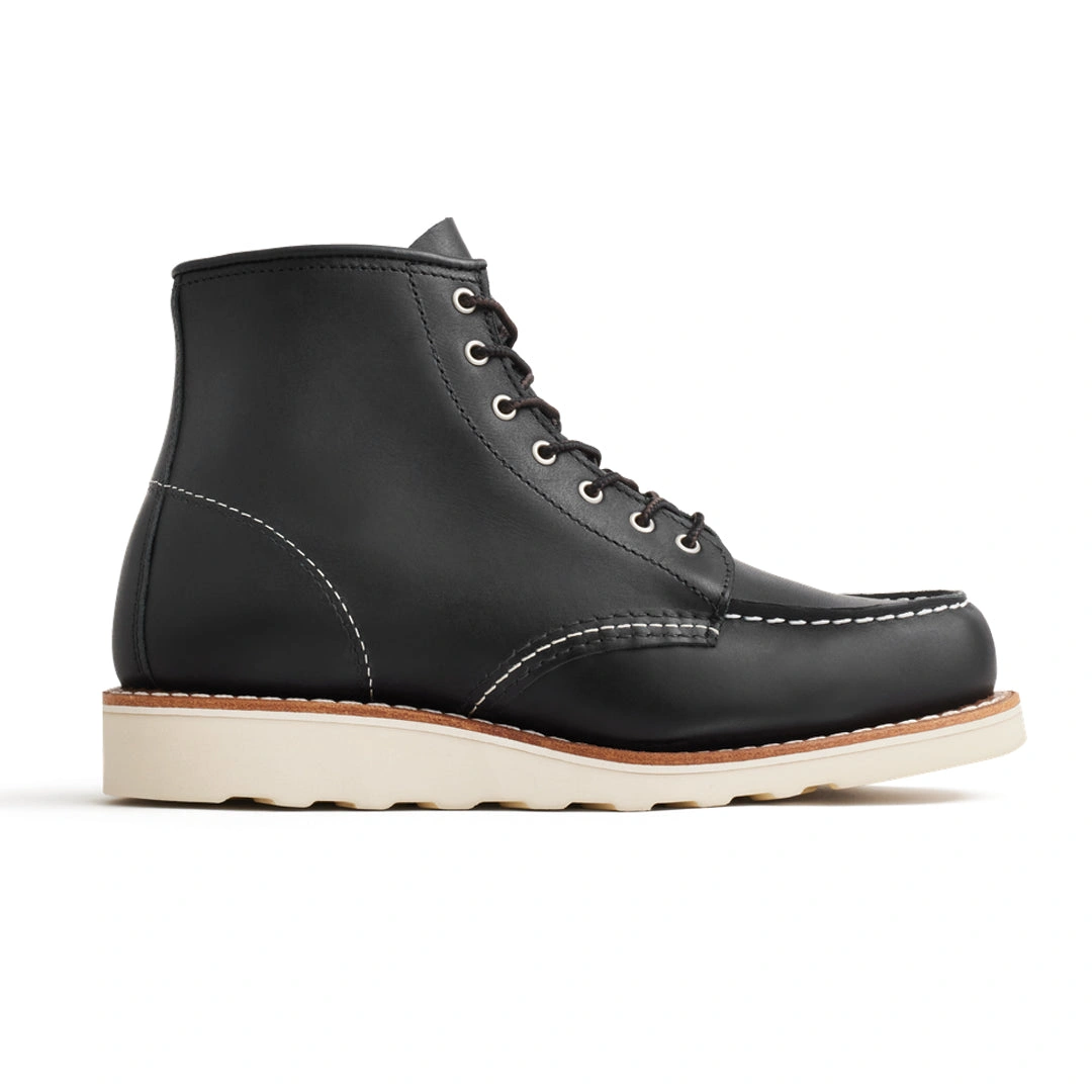 Black Boundary Boots: Your 6-Inch Moc Toe Icon. Step into Style and Confidence Everyday!